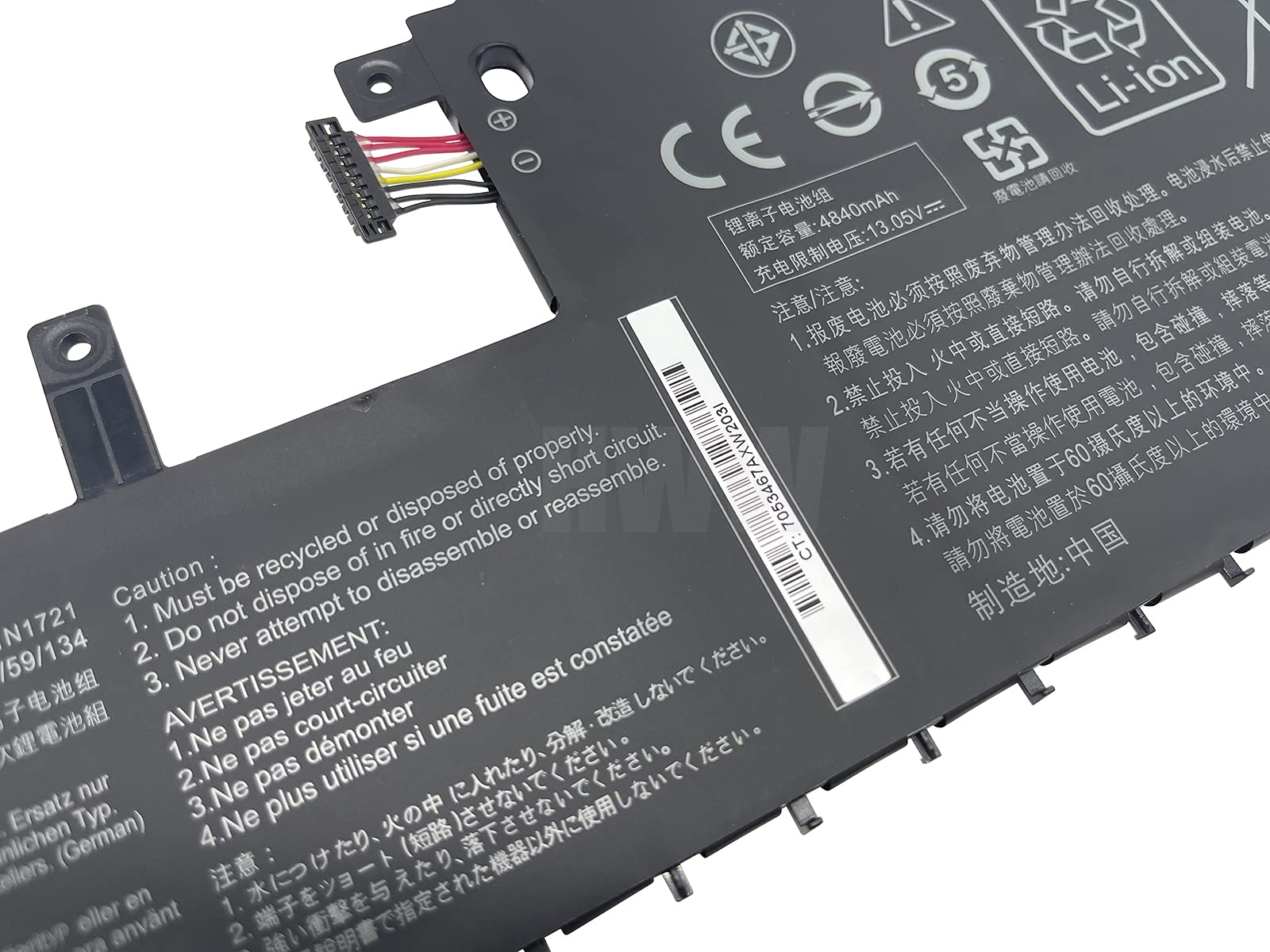 Amazon.com: HWW New 11.4V 56Wh C31N1721 Replacement Battery